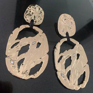 Alexis Bittar Coveteur Gold Clip Earrings